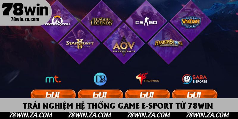 TRANG CHỦ 63 Trải nghiệm hệ thống game E-Sport từ 78Win linh hoạt, chất
